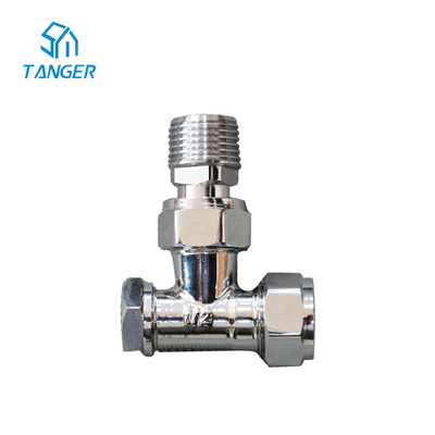 10mm Chrome angelte Heizkörper-Ventil-und Lockshield-Tuch-thermostatischen abgestellten Dampf